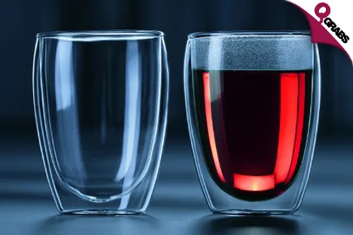 From QR35, Sip on a Classy Beverage with Double Wall Drinking Glasses - Available in Two Sizes! (Up to QR196 Value)